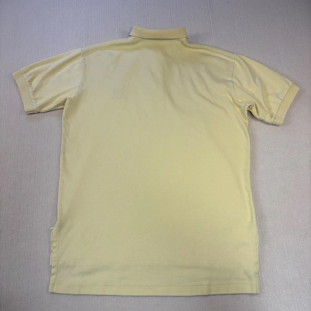 Polo Ralph Lauren‎ Mens Small Yellow Golf Crest Cotton Short Sleeve Polo Shirt